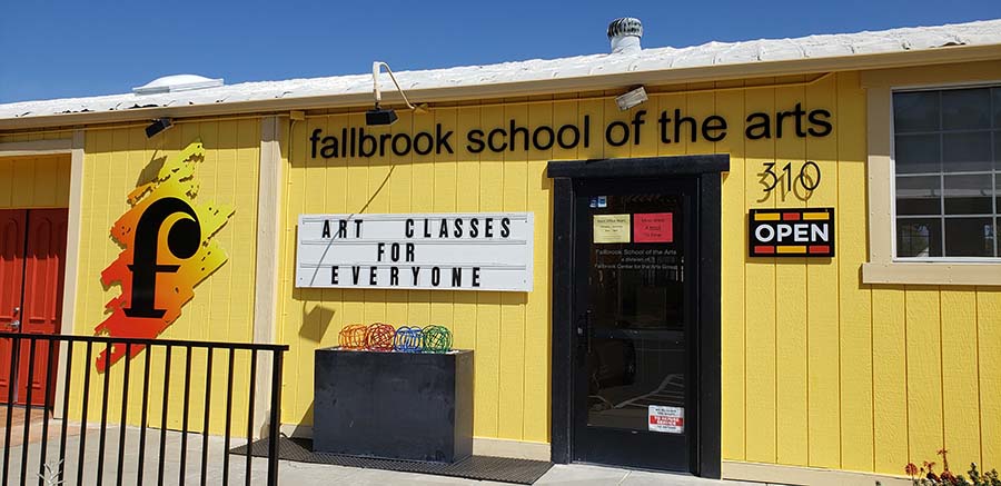 Exterior of the Fallbrook School of the Arts